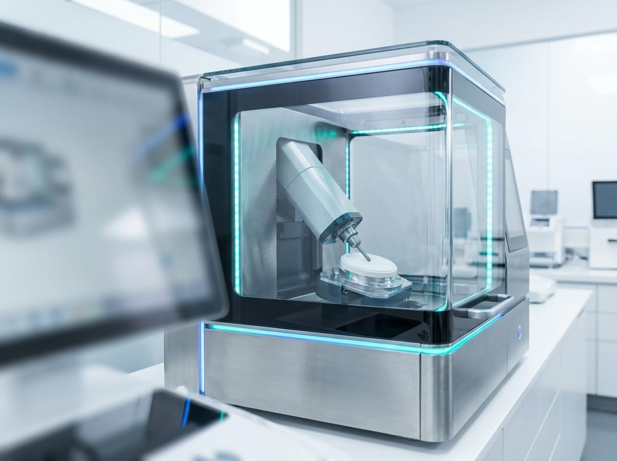 Fresatrice CAD/CAM in lavorazione nel laboratorio Lello Piazza